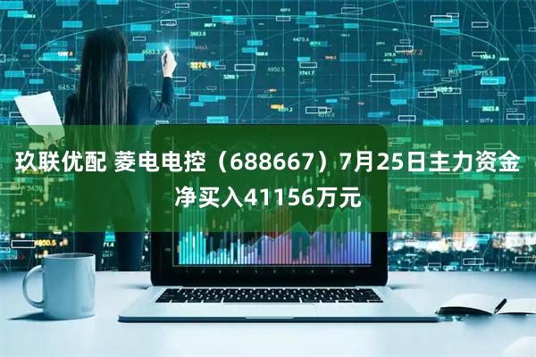 玖联优配 菱电电控（688667）7月25日主力资金净买入41156万元